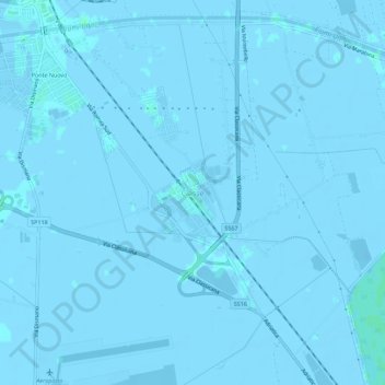 Topografische Karte Classe, Höhe, Relief