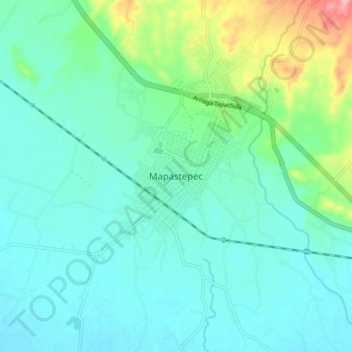 Topografische Karte Mapastepec, Höhe, Relief