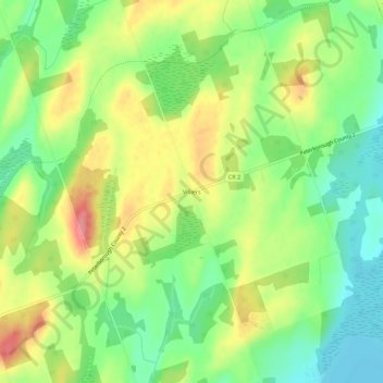 Topografische Karte Villiers, Höhe, Relief