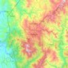 Topografische Karte Baguio, Höhe, Relief