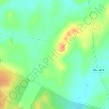 Topografische Karte La Vega Alta, Höhe, Relief