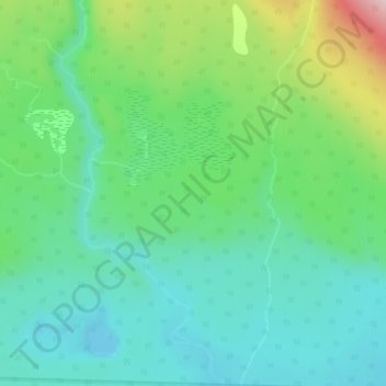 Topografische Karte Cassiar Mountains, Höhe, Relief