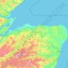 Topografische Karte Banffshire, Höhe, Relief