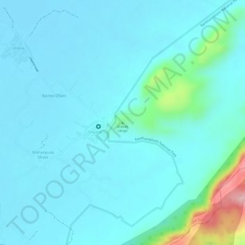 Topografische Karte aravali range, Höhe, Relief
