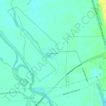 Topografische Karte Daisy Lake, Höhe, Relief