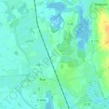 Topografische Karte Larronville, Höhe, Relief