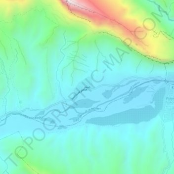 Topografische Karte Заиб, Höhe, Relief