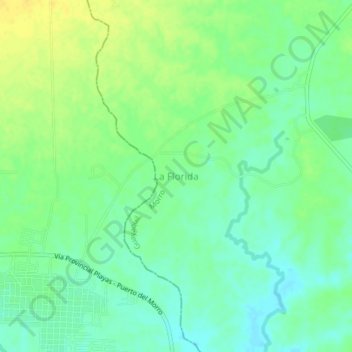 Topografische Karte La Florida, Höhe, Relief
