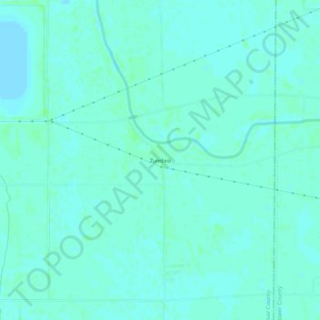 Topografische Karte Zumbro, Höhe, Relief