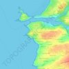 Topografische Karte Feunteun Dost, Höhe, Relief