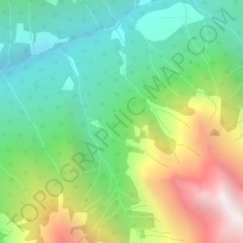 Topografische Karte Montagnes Rocheuses, Höhe, Relief