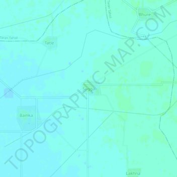 Topografische Karte Sugga, Höhe, Relief