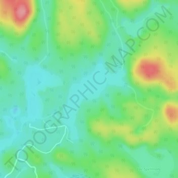 Topografische Karte Lac McTavish, Höhe, Relief