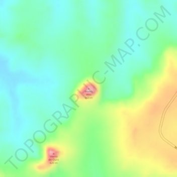 Topografische Karte Morro Alto, Höhe, Relief