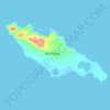 Topografische Karte Alaid Island, Höhe, Relief
