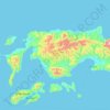 Topografische Karte Seram Bagian Barat, Höhe, Relief