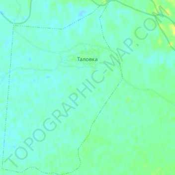 Topografische Karte сельское поселение Село Таловка, Höhe, Relief