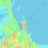 Topografische Karte Teluk Wondama, Höhe, Relief