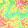 Topografische Karte Lake Austin, Höhe, Relief