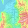 Topografische Karte Salt Lake County, Höhe, Relief