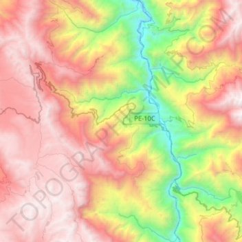 Topografische Karte Cochorco, Höhe, Relief