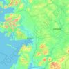 Topografische Karte County Galway, Höhe, Relief