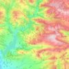 Topografische Karte Conca de Dalt, Höhe, Relief