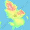 Topografische Karte Amund Ringnes Island, Höhe, Relief