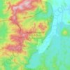 Topografische Karte Hutan Simpanan Kekal Pasir Raja Selatan, Höhe, Relief