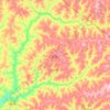 Topografische Karte Itápolis, Höhe, Relief