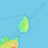 Topografische Karte Bowen Island, Höhe, Relief