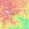 Topografische Karte Khangchendzonga National Park, Höhe, Relief