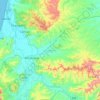 Topografische Karte Rocafuerte, Höhe, Relief