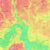 Topografische Karte Северо-Западный административный округ, Höhe, Relief