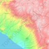 Topografische Karte Tacna, Höhe, Relief
