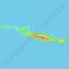 Topografische Karte Isla Caballo, Höhe, Relief