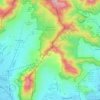Topografische Karte Sierra de Guadalupe, Höhe, Relief