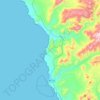 Topografische Karte Culebras, Höhe, Relief