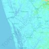 Topografische Karte periyar river, Höhe, Relief