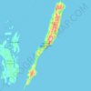 Topografische Karte Pulau Kei Besar (Nuhu Yut), Höhe, Relief