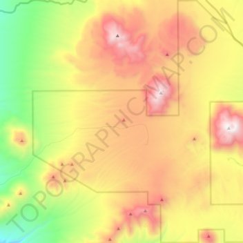 Topografische Karte Atacama Large Millimeter Array Science Preserve, Höhe, Relief