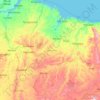 Topografische Karte Maranhão, Höhe, Relief