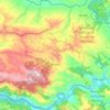 Topografische Karte Boruca, Höhe, Relief