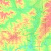 Topografische Karte Winnebago County, Höhe, Relief