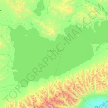 Topografische Karte གནམ་མཚོ་ (纳木错), Höhe, Relief