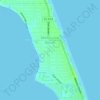 Topografische Karte Melbourne Beach, Höhe, Relief