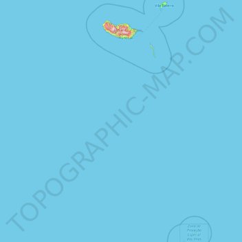 Topografische Karte Madeira, Höhe, Relief
