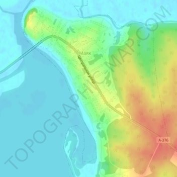 Topografische Karte Маяк, Höhe, Relief