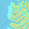 Topografische Karte Isla Patricio Lynch, Höhe, Relief