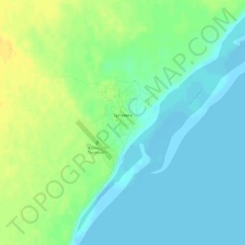 Topografische Karte Тахтоямск, Höhe, Relief